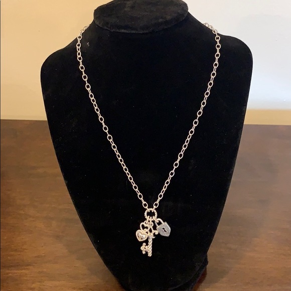 Judith Ripka Jewelry - Judith Ripka heart, lock and key necklace